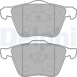 Set placute frana Delphi LP1821