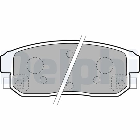 SET PLACUTE FRANA DELPHI LP1829 - Compatibil cu INFINITI, MAZDA, NISSAN, SUZUKI