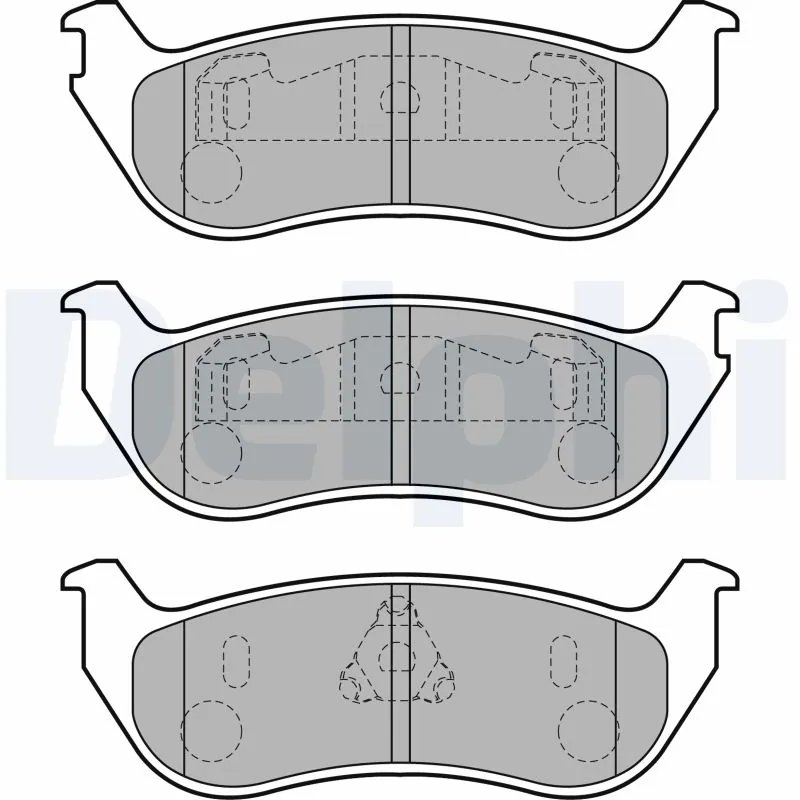 SET PLACUTE FRANA DELPHI LP1859 - Compatibil cu JEEP