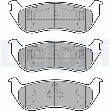 SET PLACUTE FRANA DELPHI LP1859 - Compatibil cu JEEP