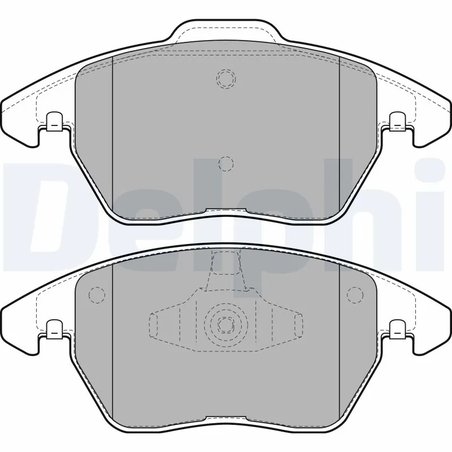 SET PLACUTE FRANA DELPHI LP1898 - Compatibil cu CITROEN, PEUGEOT, SEAT, VW