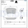 SET PLACUTE FRANA DELPHI LP1911 - Compatibil cu VW