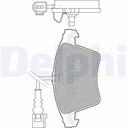 SET PLACUTE FRANA DELPHI LP1913 - Compatibil cu VW