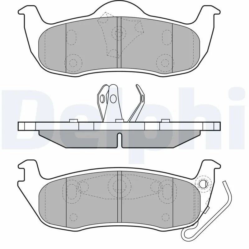 SET PLACUTE FRANA DELPHI LP1975 - Compatibil cu JEEP
