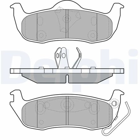 SET PLACUTE FRANA DELPHI LP1975 - Compatibil cu JEEP
