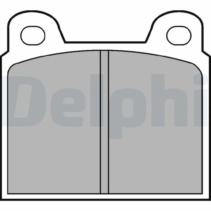 Set placute frana Delphi LP20