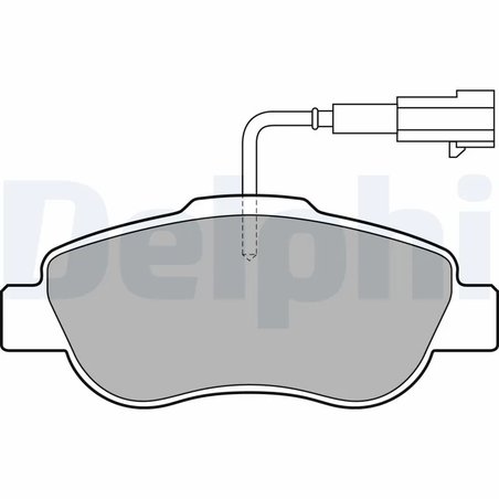 SET PLACUTE FRANA DELPHI LP2014 - Compatibil cu FIAT, FORD