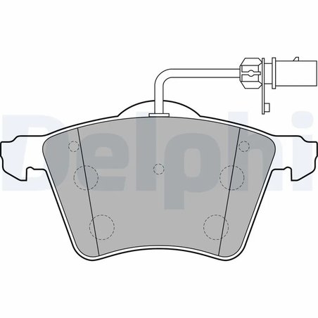 SET PLACUTE FRANA DELPHI LP2021 - Compatibil cu FORD, SEAT, VW