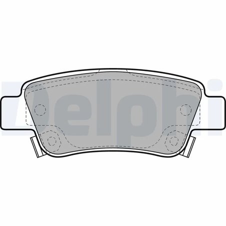 SET PLACUTE FRANA DELPHI LP2047 - Compatibil cu HONDA