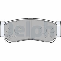 SET PLACUTE FRANA DELPHI LP2049 - Compatibil cu CHEVROLET, HYUNDAI