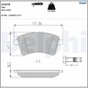 Set placute frana Delphi LP2078