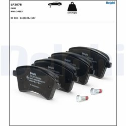 Set placute frana Delphi LP2078