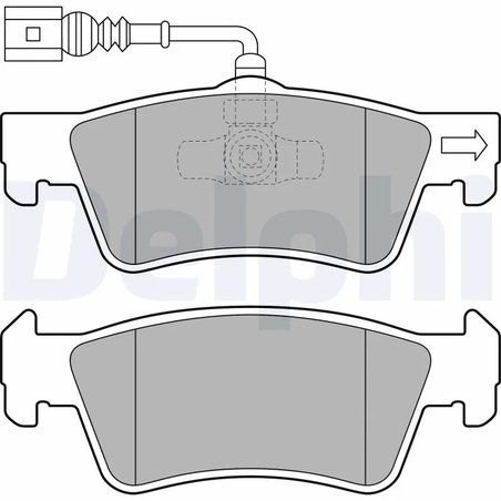 SET PLACUTE FRANA DELPHI LP2086 - Compatibil cu VW
