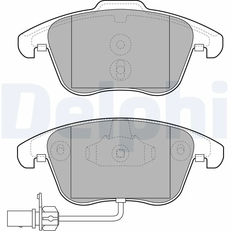 SET PLACUTE FRANA DELPHI LP2107 - Compatibil cu AUDI