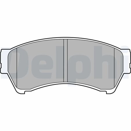 Set placute frana Delphi LP2111