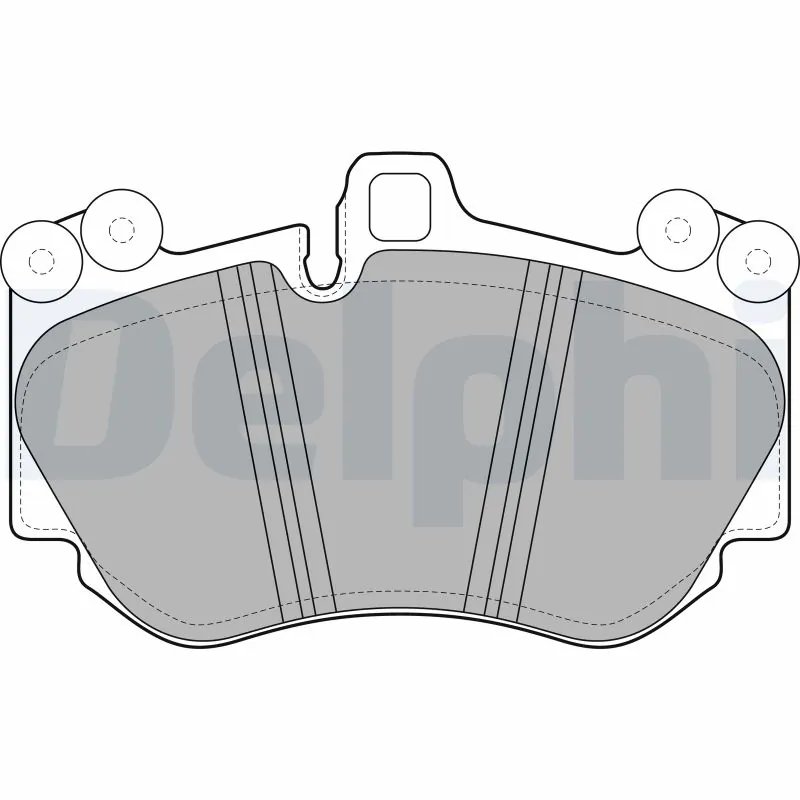SET PLACUTE FRANA DELPHI LP2116 - Compatibil cu AUDI, PORSCHE, SUZUKI, VW