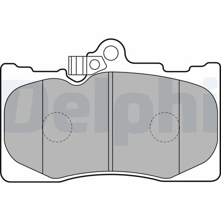 Set placute frana Delphi LP2122