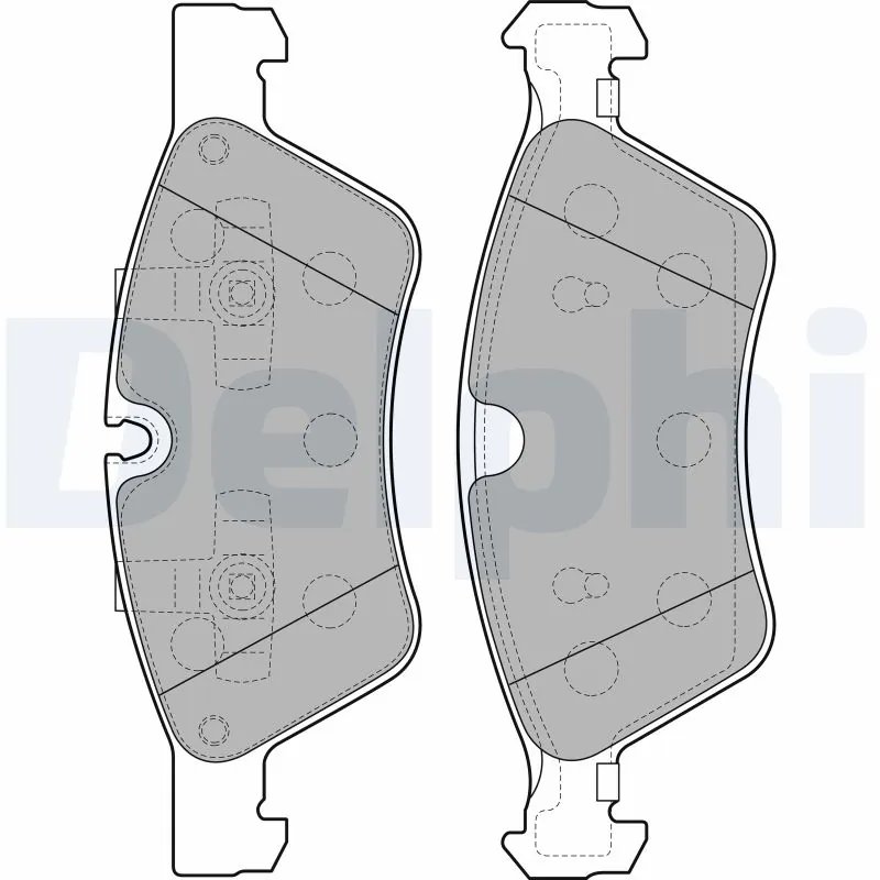 SET PLACUTE FRANA DELPHI LP2125 - Compatibil cu MERCEDES-BENZ