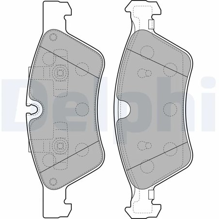 SET PLACUTE FRANA DELPHI LP2125 - Compatibil cu MERCEDES-BENZ