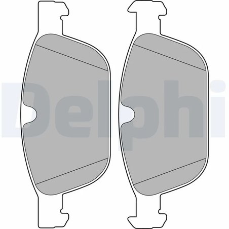 SET PLACUTE FRANA DELPHI LP2140 - Compatibil cu VOLVO