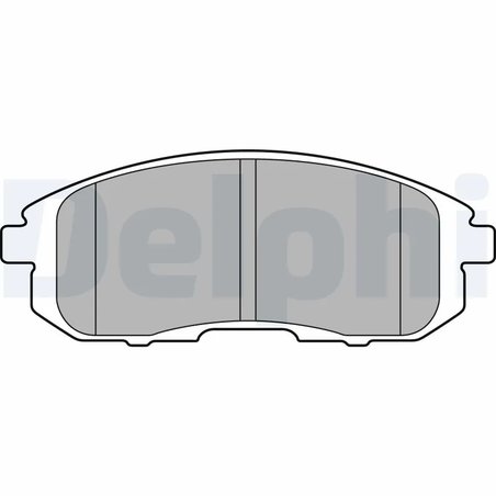 Set placute frana Delphi LP2148