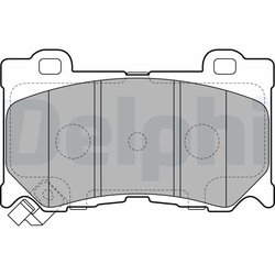 Set placute frana Delphi LP2156