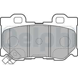 SET PLACUTE FRANA DELPHI LP2157 - Compatibil cu INFINITI, NISSAN