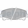 SET PLACUTE FRANA DELPHI LP2166 - Compatibil cu ACURA, HONDA, RENAULT