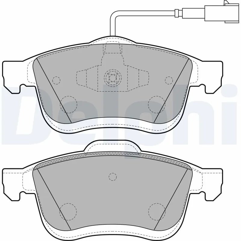 SET PLACUTE FRANA DELPHI LP2168 - Compatibil cu FIAT, LANCIA, OPEL, VAUXHALL