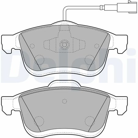 SET PLACUTE FRANA DELPHI LP2168 - Compatibil cu FIAT, LANCIA, OPEL, VAUXHALL