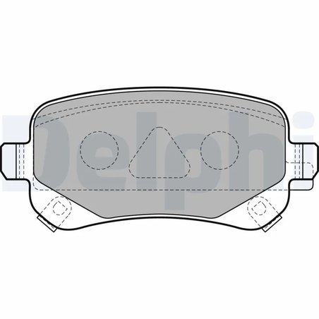 SET PLACUTE FRANA DELPHI LP2174 - Compatibil cu CHRYSLER, DODGE, FIAT