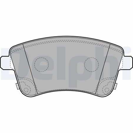 SET PLACUTE FRANA DELPHI LP2203 - Compatibil cu KIA