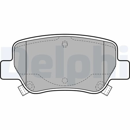 SET PLACUTE FRANA DELPHI LP2206 - Compatibil cu TOYOTA