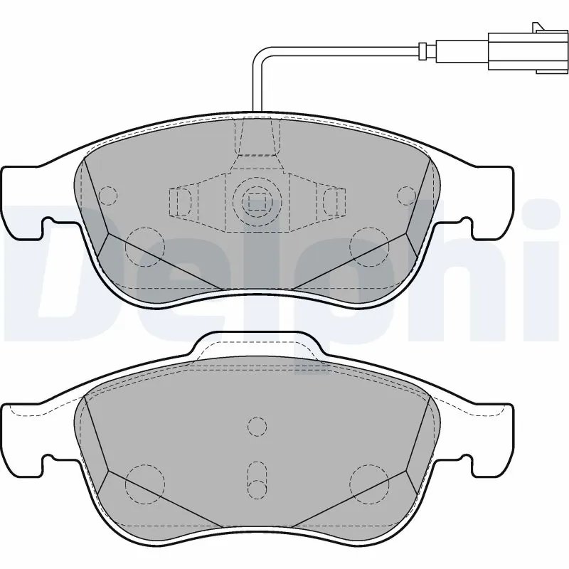 SET PLACUTE FRANA DELPHI LP2220 - Compatibil cu ALFA ROMEO