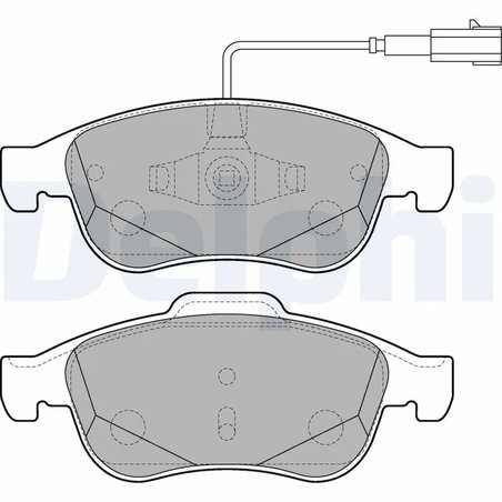 SET PLACUTE FRANA DELPHI LP2220 - Compatibil cu ALFA ROMEO