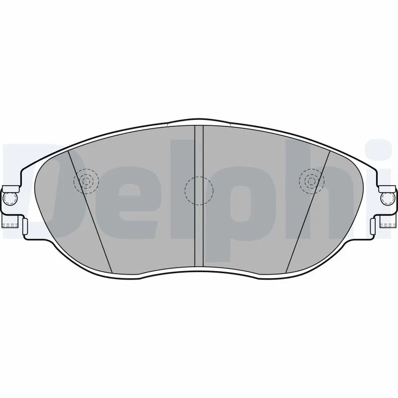 SET PLACUTE FRANA DELPHI LP2250 - Compatibil cu SEAT, SKODA, VW