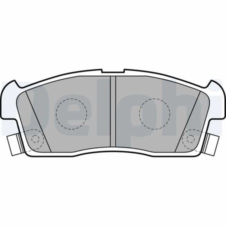 Set placute frana Delphi LP2258