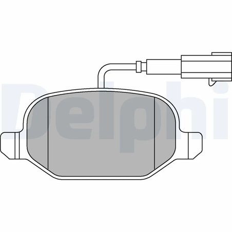 SET PLACUTE FRANA DELPHI LP2300 - Compatibil cu ALFA ROMEO, FIAT