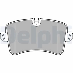 SET PLACUTE FRANA DELPHI LP2446 - Compatibil cu AUDI, AUDI (FAW), PORSCHE, VW (SVW)