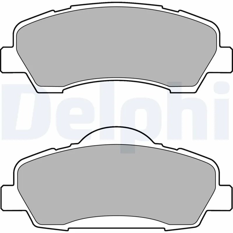 SET PLACUTE FRANA DELPHI LP2485 - Compatibil cu CITROEN, PEUGEOT