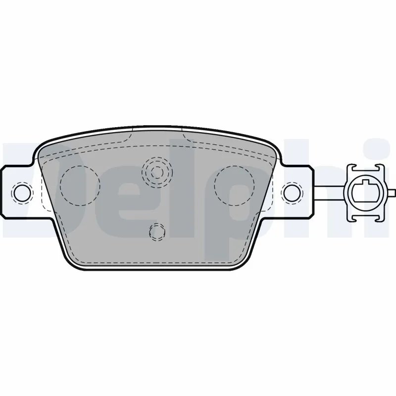 SET PLACUTE FRANA DELPHI LP2486 - Compatibil cu CHRYSLER, FIAT, LANCIA