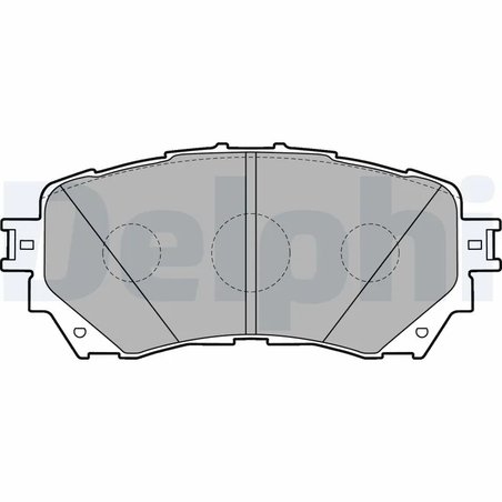 SET PLACUTE FRANA DELPHI LP2487 - Compatibil cu MAZDA