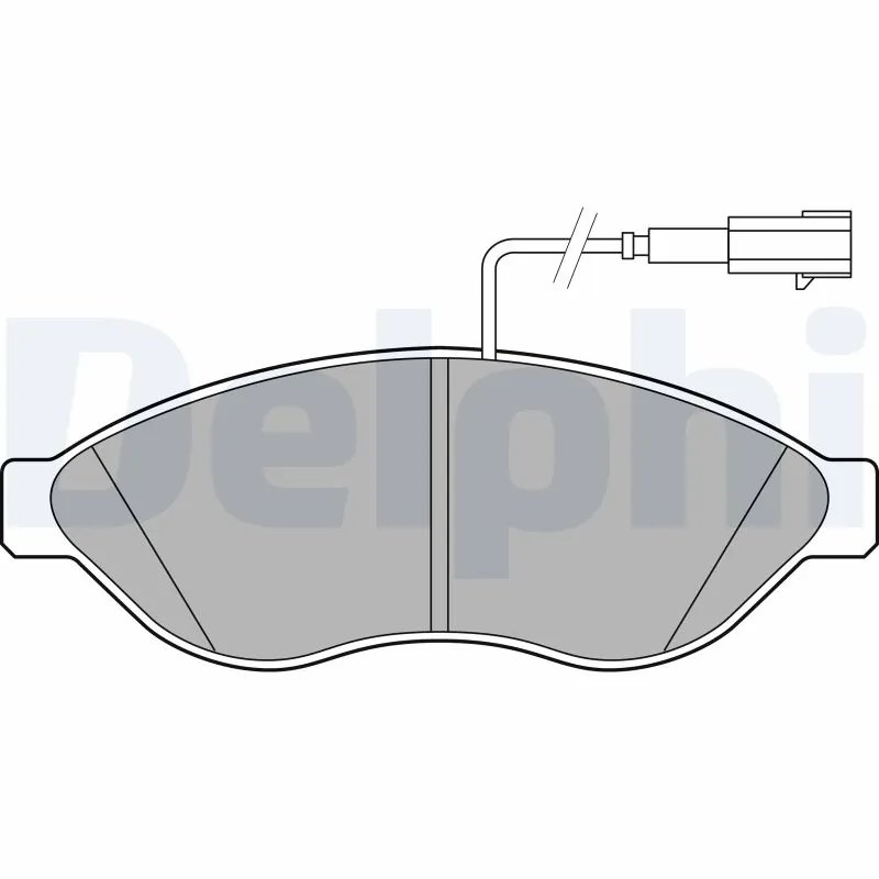 SET PLACUTE FRANA DELPHI LP2498 - Compatibil cu CITROEN, FIAT, OPEL, PEUGEOT, VAUXHALL