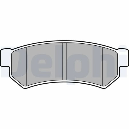 SET PLACUTE FRANA DELPHI LP2502 - Compatibil cu CHEVROLET, DAEWOO, HYUNDAI, MITSUBISHI