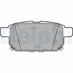 Set placute frana Delphi LP2687
