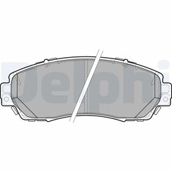 SET PLACUTE FRANA DELPHI LP2710 - Compatibil cu CHANGAN, HAVAL, HONDA