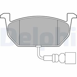 Set placute frana Delphi LP3146