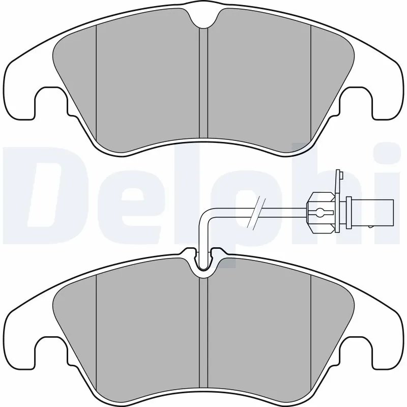 SET PLACUTE FRANA DELPHI LP3152 - Compatibil cu AUDI