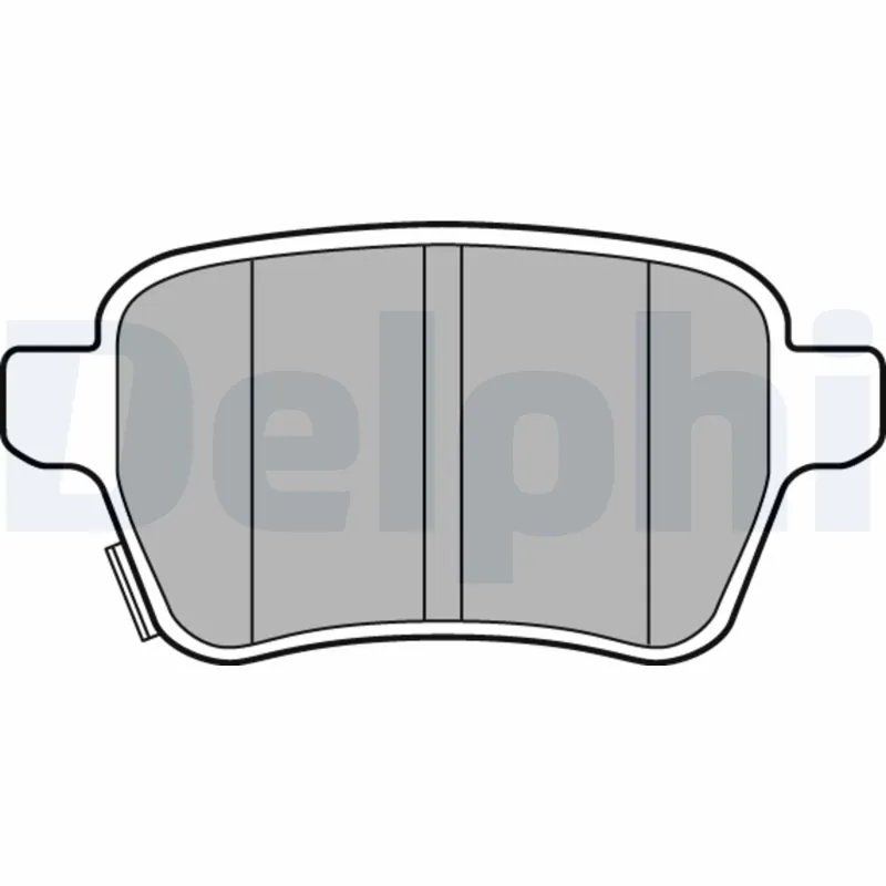SET PLACUTE FRANA DELPHI LP3165 - Compatibil cu OPEL, VAUXHALL