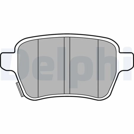 SET PLACUTE FRANA DELPHI LP3165 - Compatibil cu OPEL, VAUXHALL